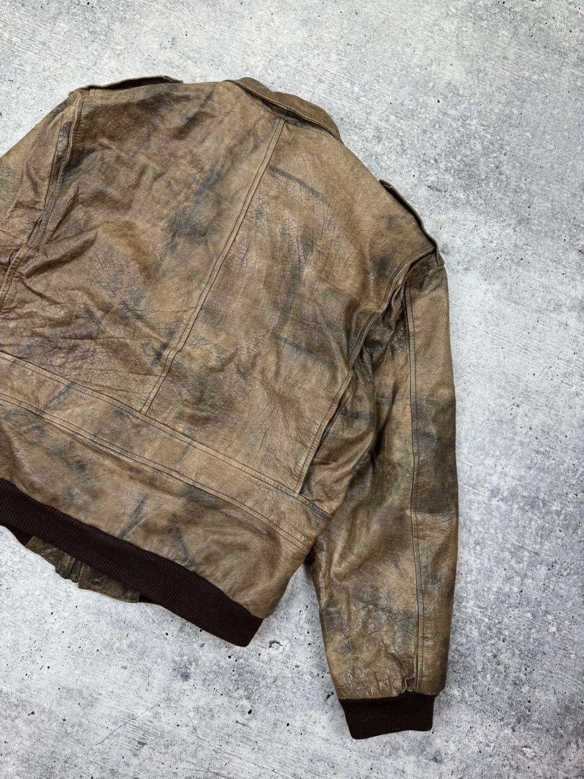 Genuine Leather Genuine Leather Top Gun Aviator USA Vintage Leather Jacket Size US L / EU 52-54 / 3 - 21 Thumbnail