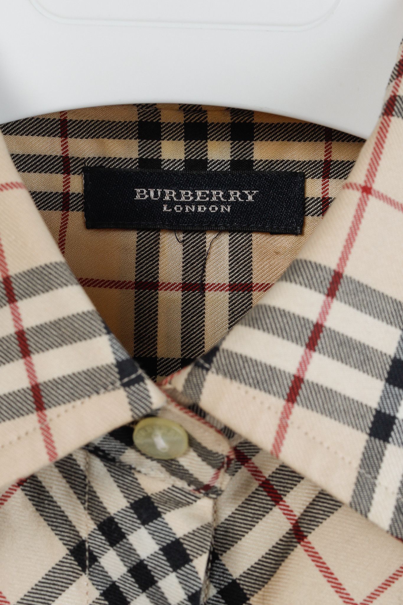 Burberry Burberry Nova Check Cotton Buttoned Shirt Size L / US 10 / IT 46 - 4 Thumbnail