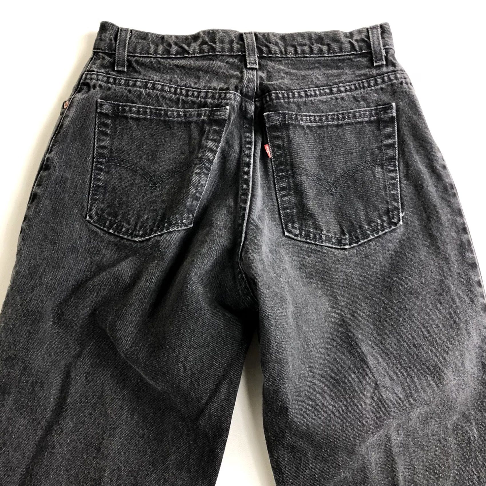 Levi's WOMENS LEVI'S 513 STRAIGHT LEG STRETCH JEANS OFF BLACK W30 L28 Regular Size 30 5-Pocket Denim Vintage No Size 30" / US 8 / IT 44 - 3 Thumbnail