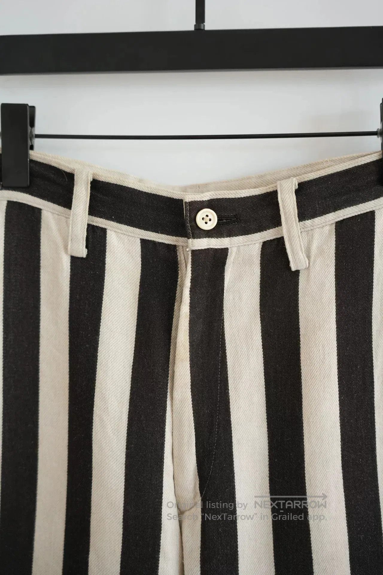 Yohji Yamamoto yohji yamamoto striped baseball pants. Size US 27 - 4 Thumbnail