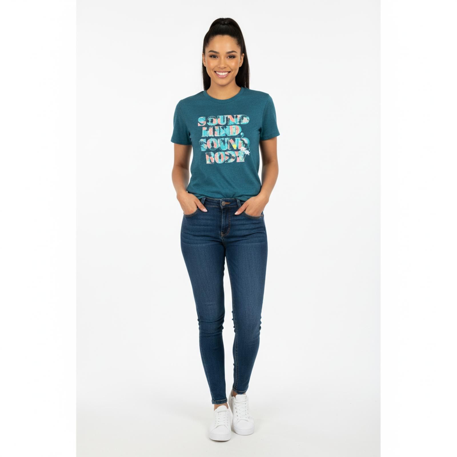 Other Oasics Women's Sound Mind Sound Body Graphic T-Shirt Size S / US 4 / IT 40 - 1 Thumbnail
