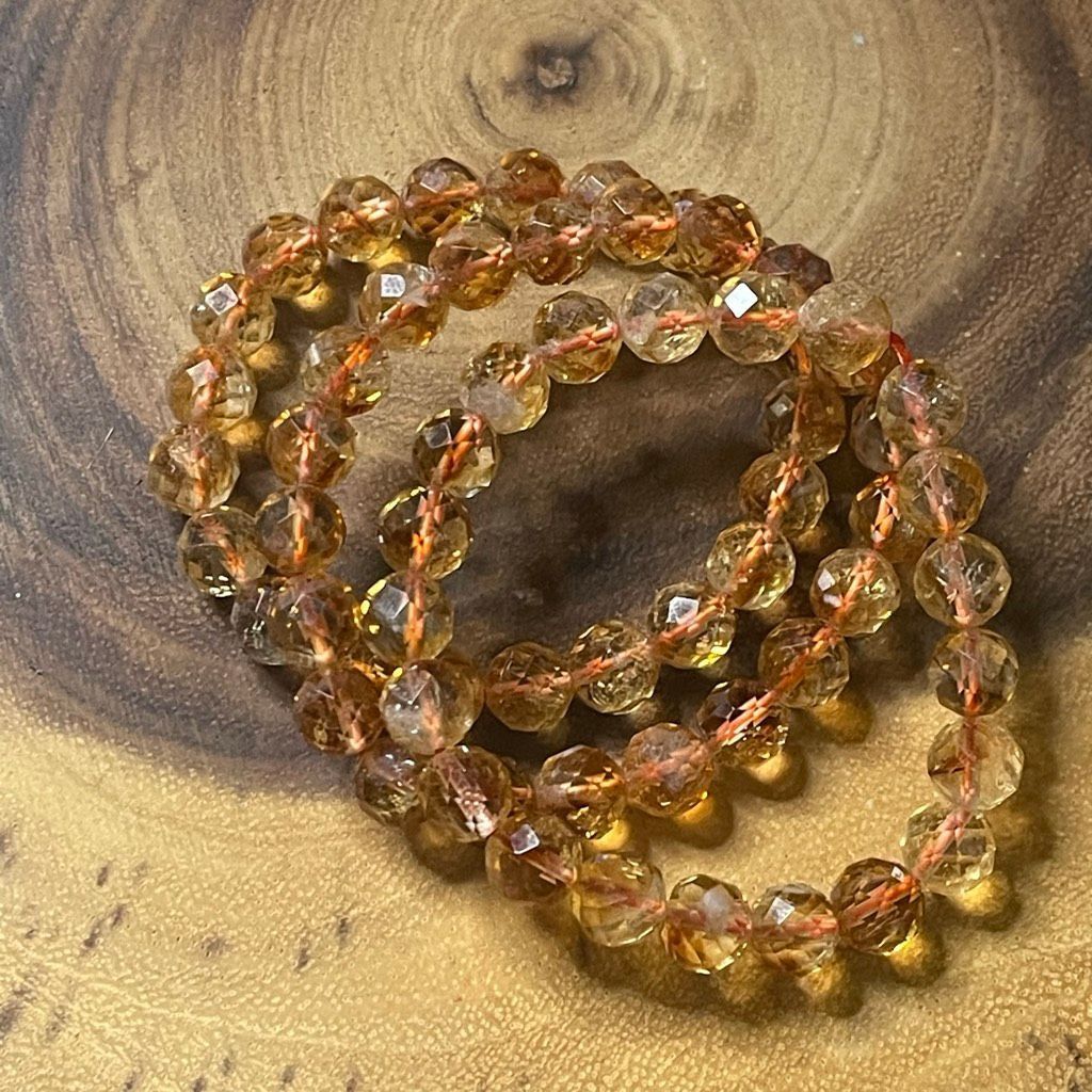 Other Citrine faceted natural beads beaded stretch bracelet new 7. Size ONE SIZE - 1 Thumbnail
