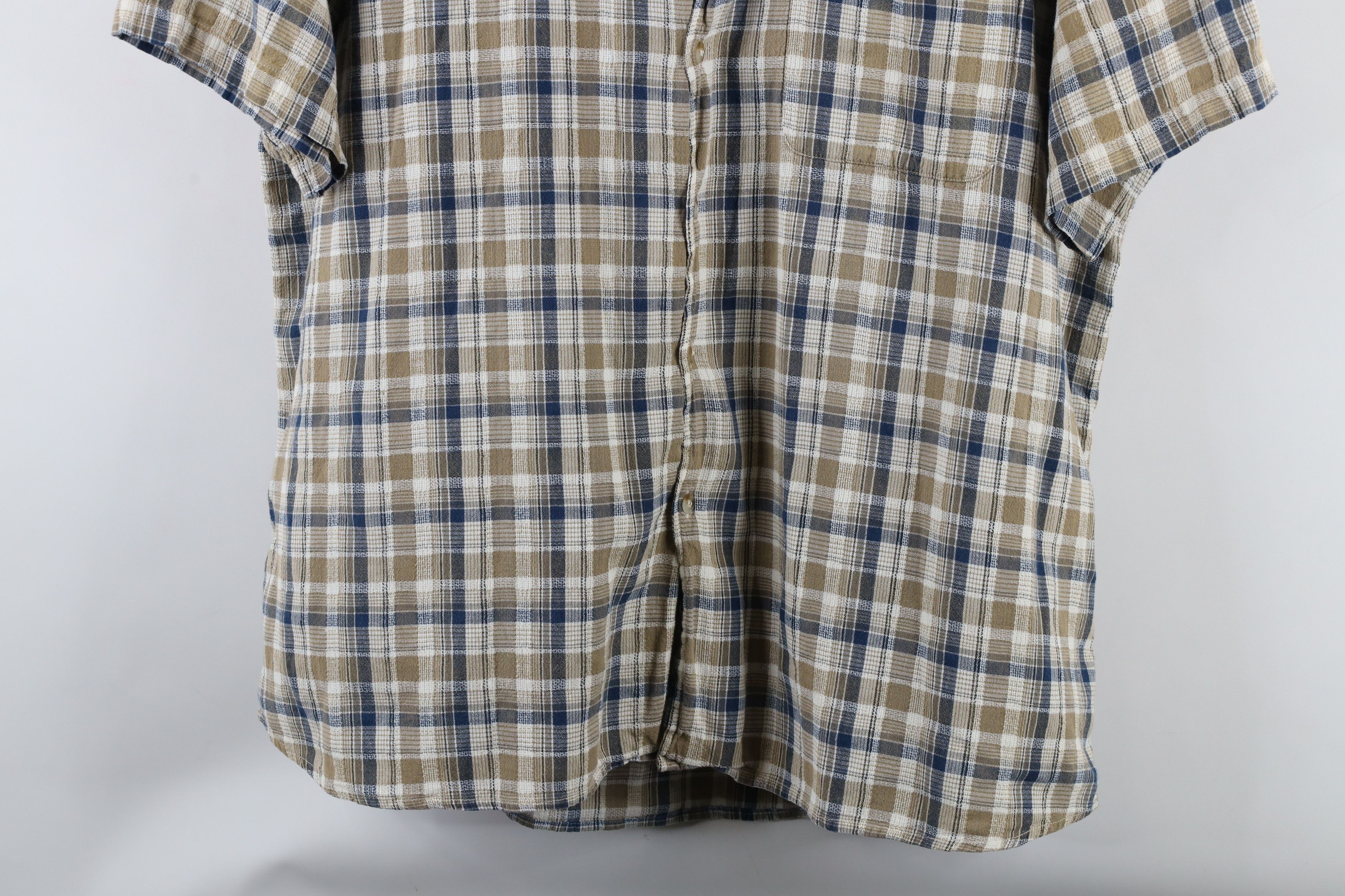 Vintage Vintage 90s Streetwear Weave Short Sleeve Button Down Shirt Size US XL / EU 56 / 4 - 3 Thumbnail
