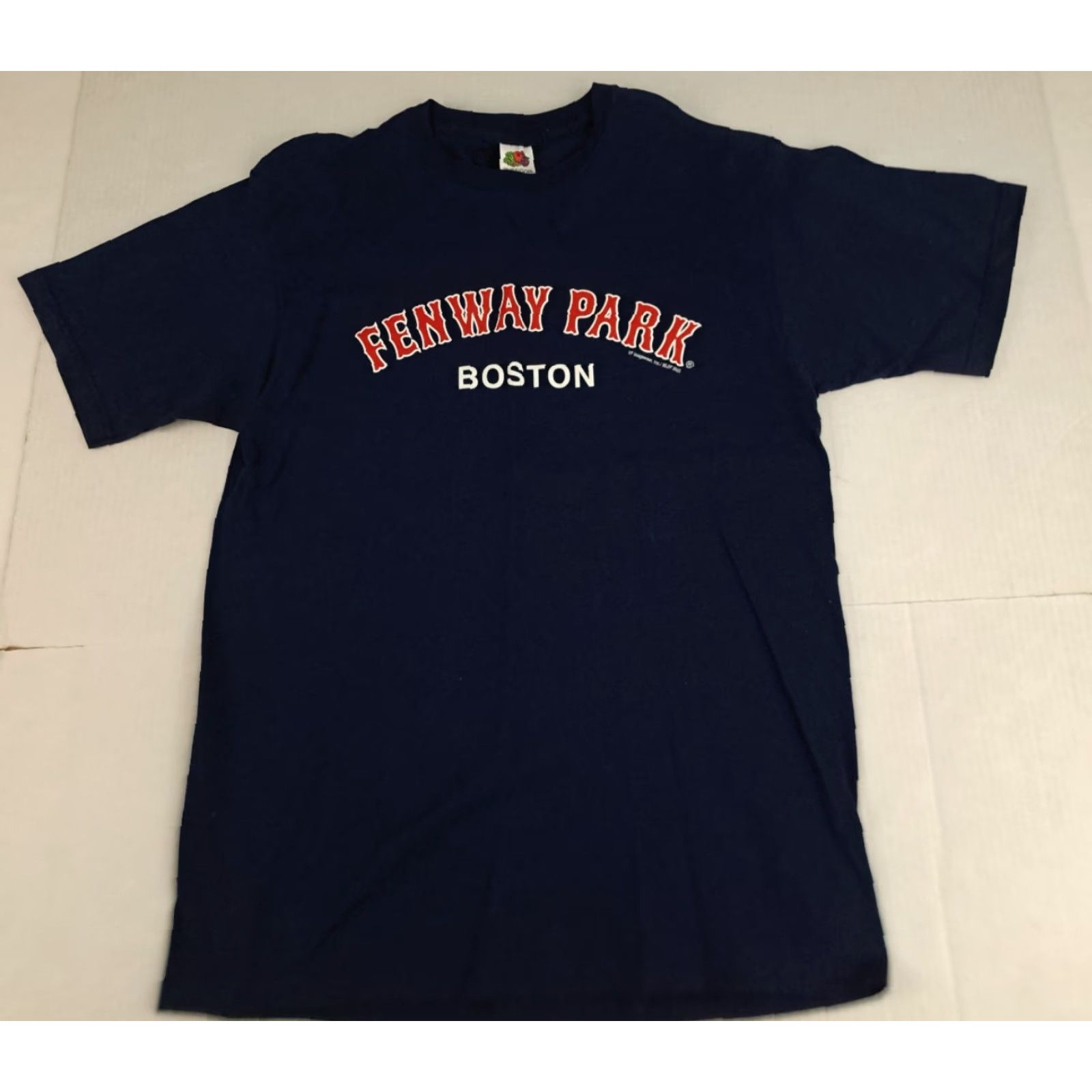 Fruit Of The Loom VINTAGE Boston Red Sox Baseball USA Made Fenway Park Navy Large T-Shirt Unisex Adults Size US L / EU 52-54 / 3 - 2 Thumbnail