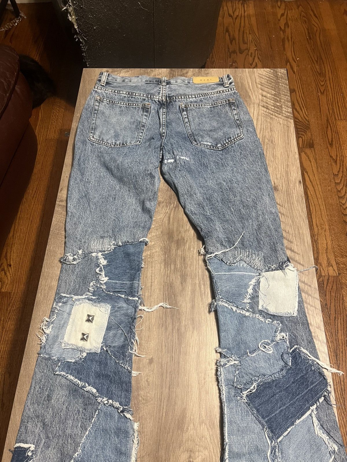MNML B424 Patch Flare Denim-Blue/28 Size US 32 / EU 48 - 3 Thumbnail