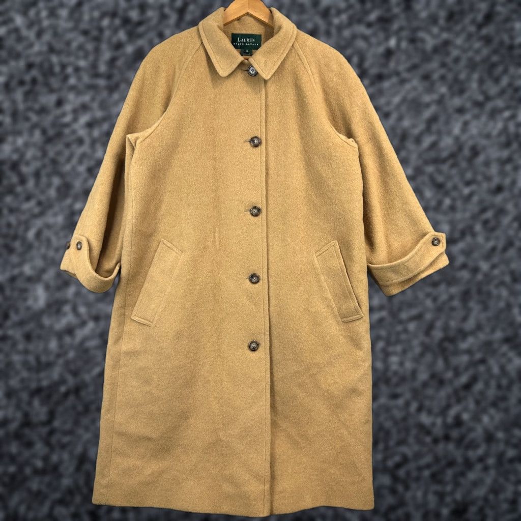 Ralph Lauren Lauren Ralph Lauren Overcoat Coat Long Camel 100% Camel Hair Beige Size 10 Womens Vintage? Size L / US 10 / IT 46 - 1 Thumbnail