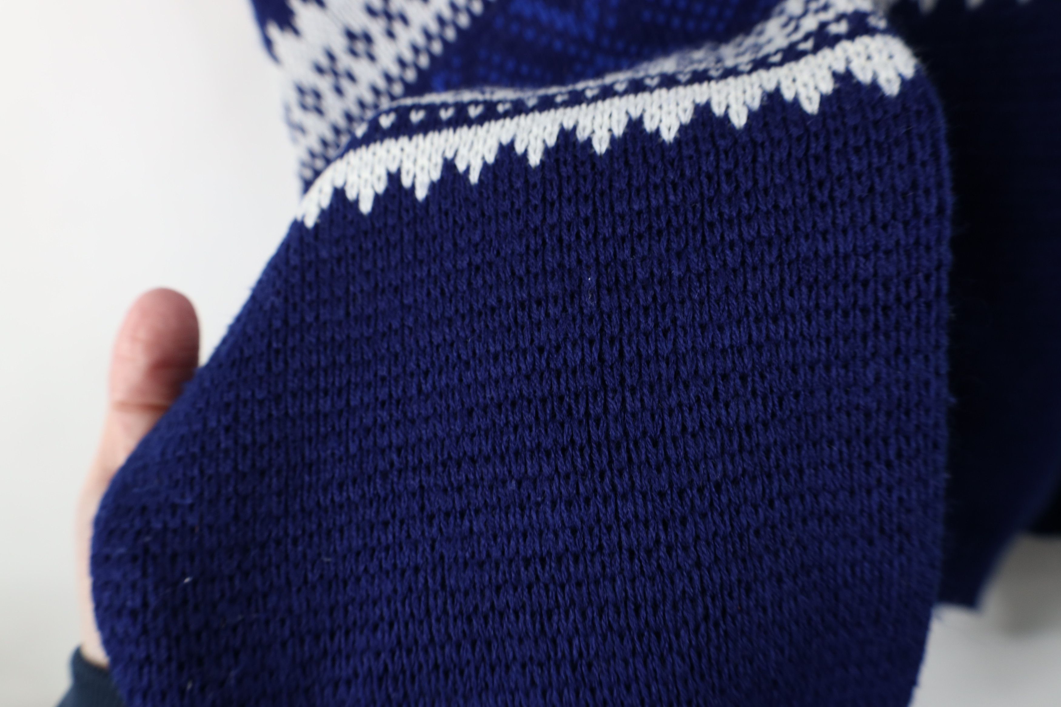 Vintage Vintage 90s Streetwear Collared Pullover Sweater Blue Size US L / EU 52-54 / 3 - 7 Thumbnail