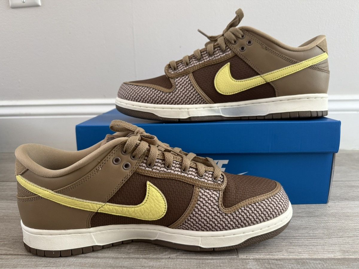 Nike × Undefeated Undefeated Nike Dunk Low Canteen Lemon Palomino Sz 12 Used Size US 12 / EU 45 - 2 Thumbnail