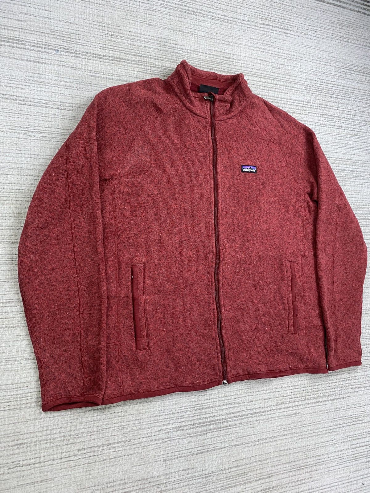 Patagonia Vintage Patagonia Maroon Fleece Jacket Size US L / EU 52-54 / 3 - 3 Thumbnail