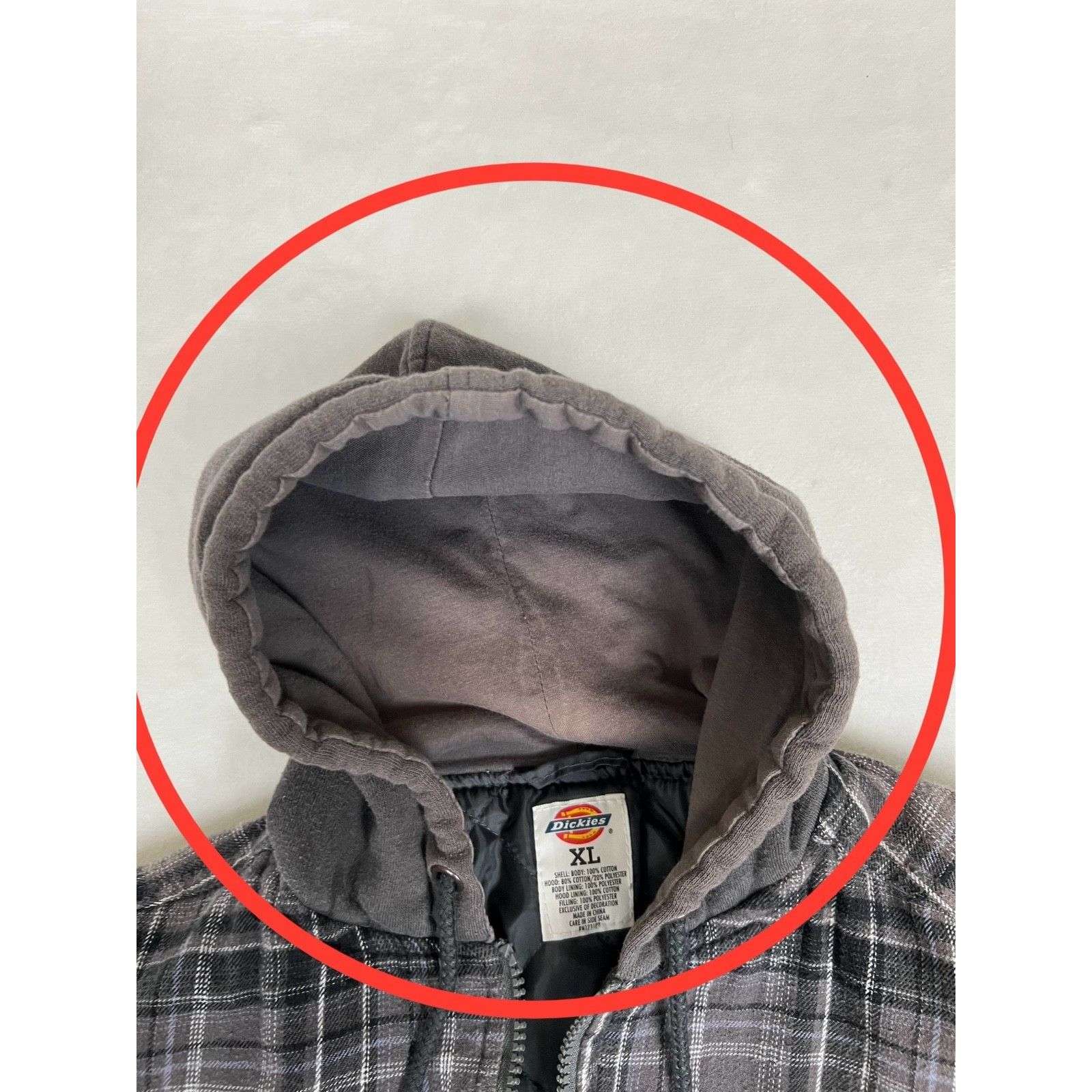 Dickies Vintage Dickies Jacket Mens XL Gray Plaid Fleece Quilted Ful Size US XL / EU 56 / 4 - 5 Thumbnail