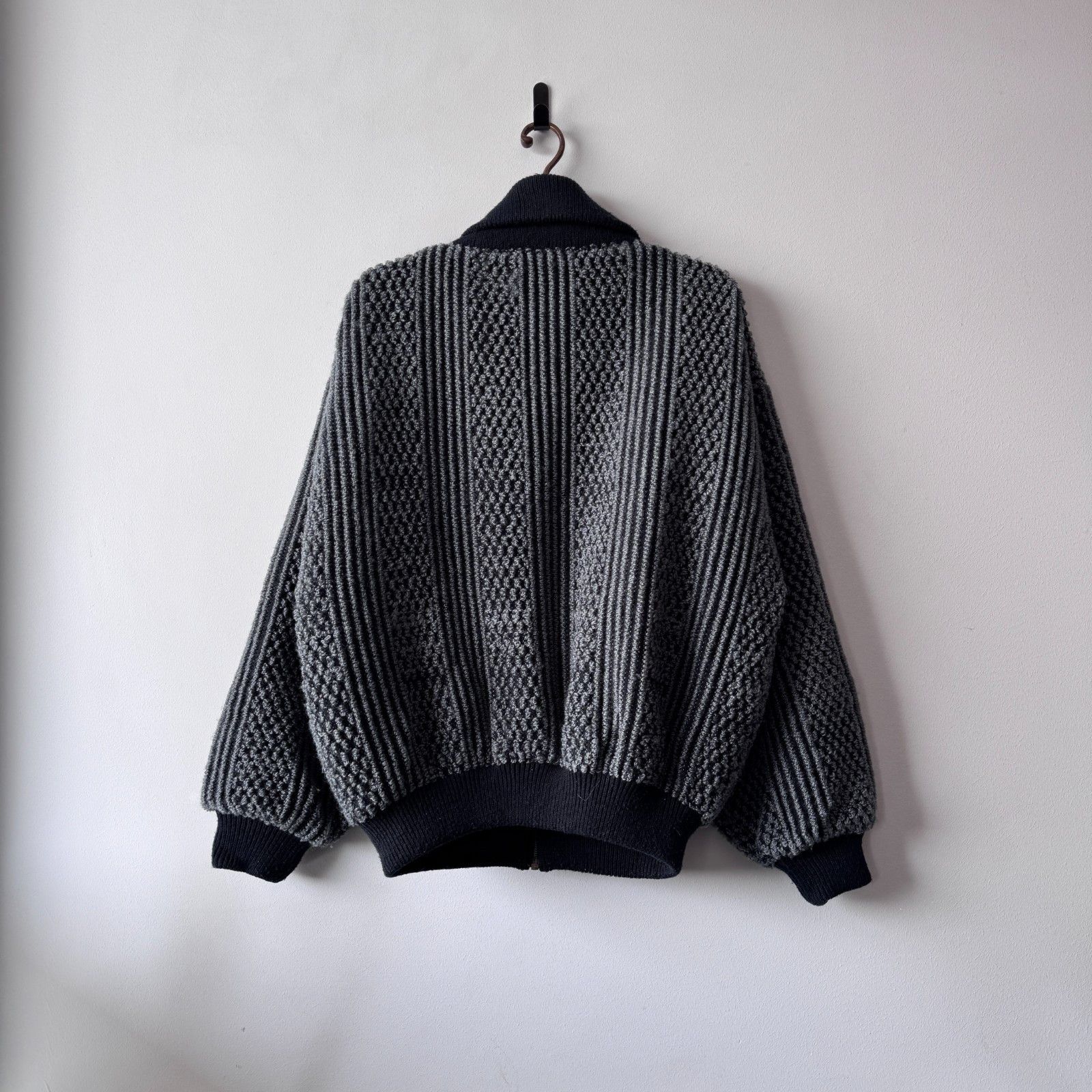 Vintage Vintage Archive Bomber Jacket Knitted Y2K Avant Garde Size US XL / EU 56 / 4 - 11 Thumbnail