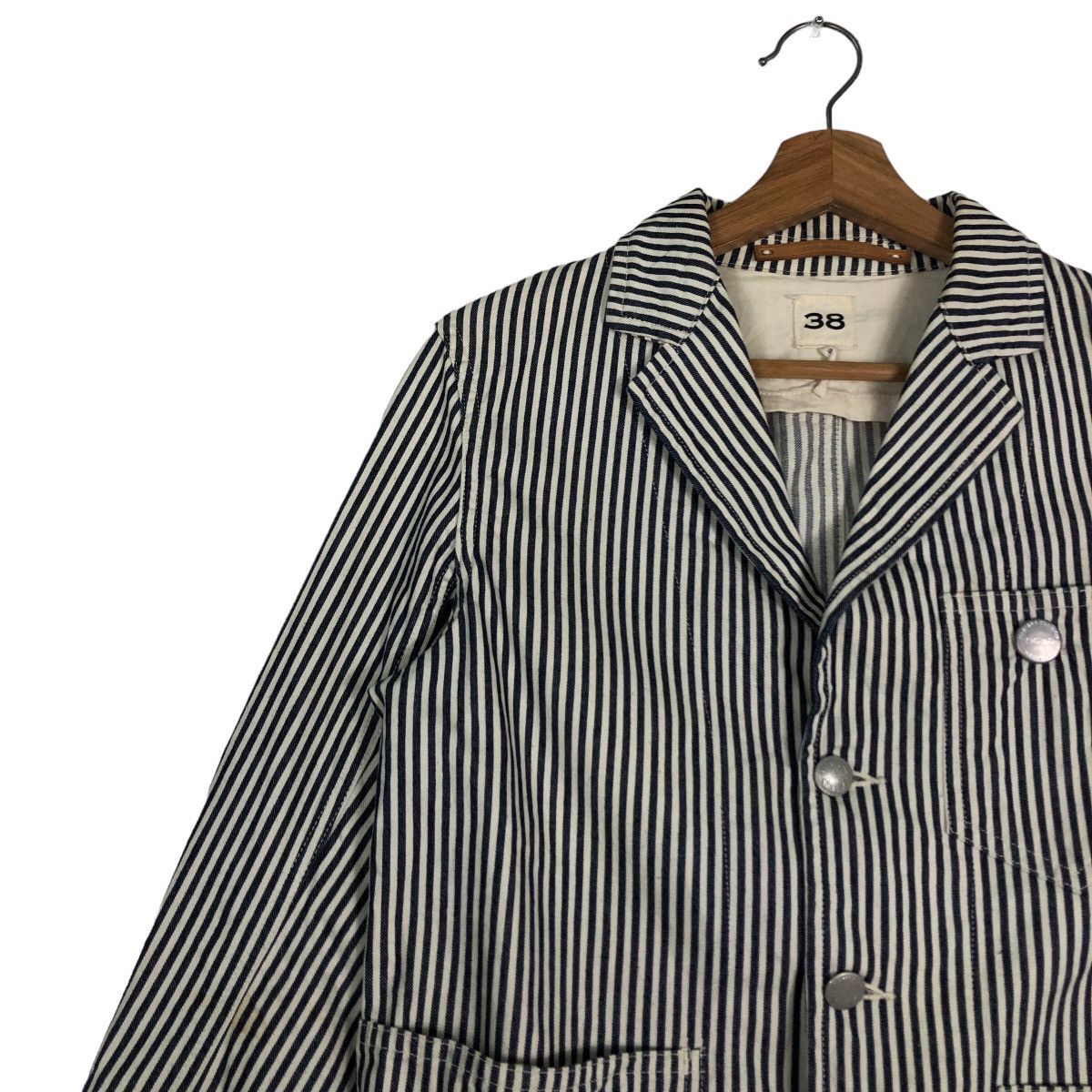 MasterPiece 🔥Union Made Hickory Chore Jacket Scye Masterpiece Japan Size US M / EU 48-50 / 2 - 7 Thumbnail