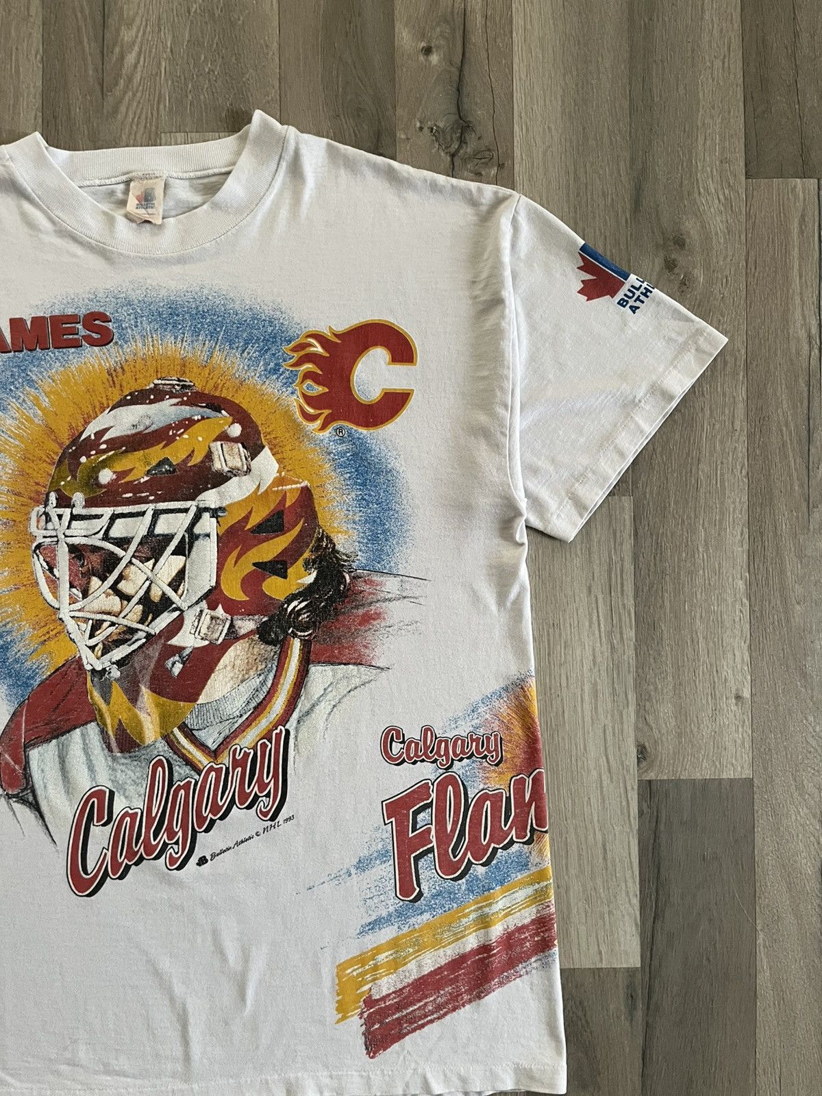 Vintage Vintage Calgary Flames Bulletin Athletic AOP Tee Size US XL / EU 56 / 4 - 4 Thumbnail