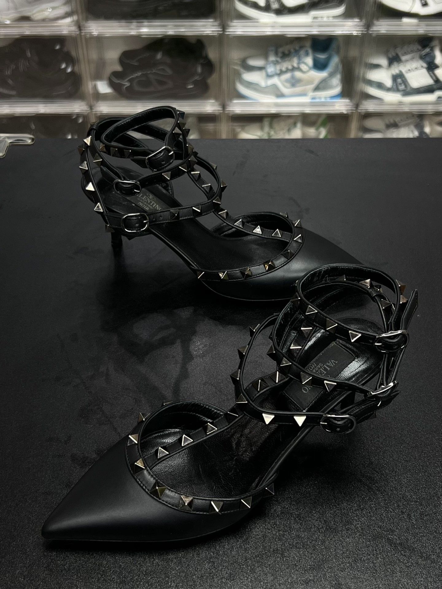 Valentino Valentino Black Sandals us_7 Women Size US 7 / IT 37 - 1 Thumbnail