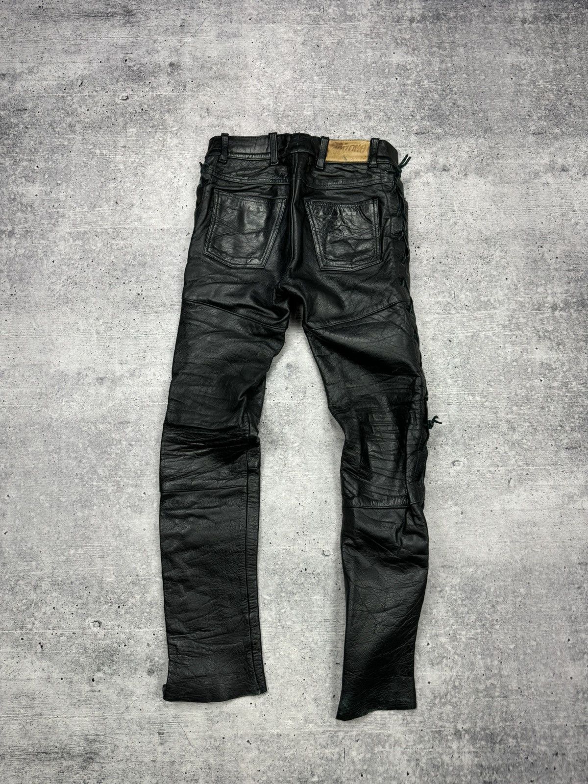 Genuine Leather × Vintage Vintage 90’s Y2K Style Casual Cowboy Genuine Leather Pants Size US 30 / EU 46 - 16 Thumbnail