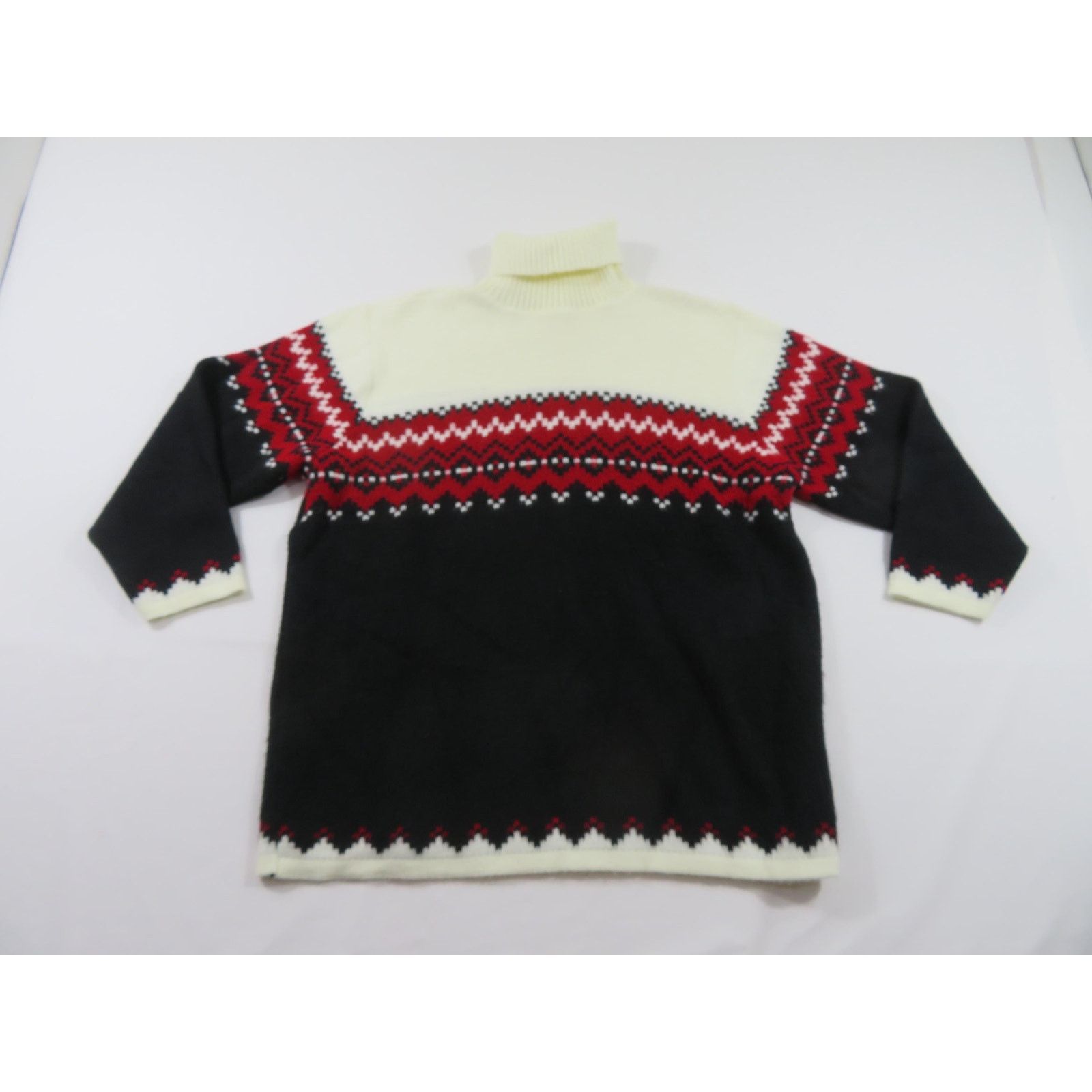 Other Turtle Neck Sweater Very Soft Material! Beige Black Sz XL Size US XL / EU 56 / 4 - 2 Thumbnail