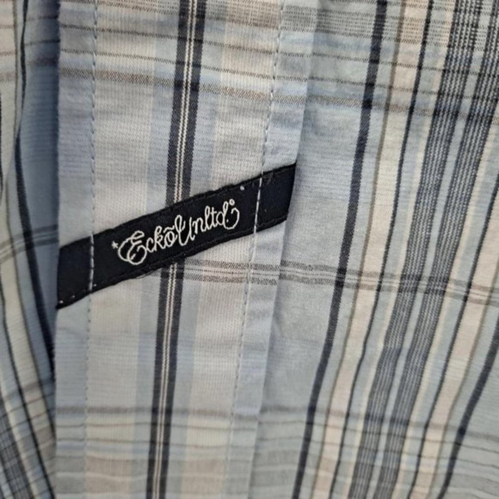 Ecko Unltd. Ecko‎ Unlimited Button Up Shirt Short Sleeve 100% Cotton Size US XL / EU 56 / 4 - 2 Thumbnail
