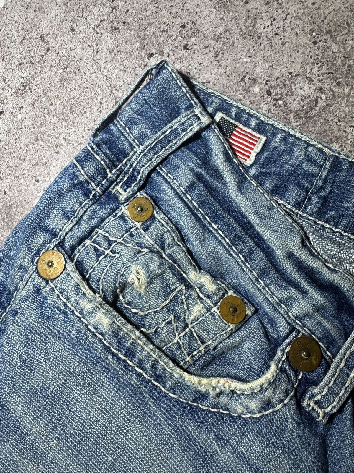 True Religion True Relegion Vintage Blue Denim Jeans Streetwear Japanese Size US 34 / EU 50 - 9 Thumbnail