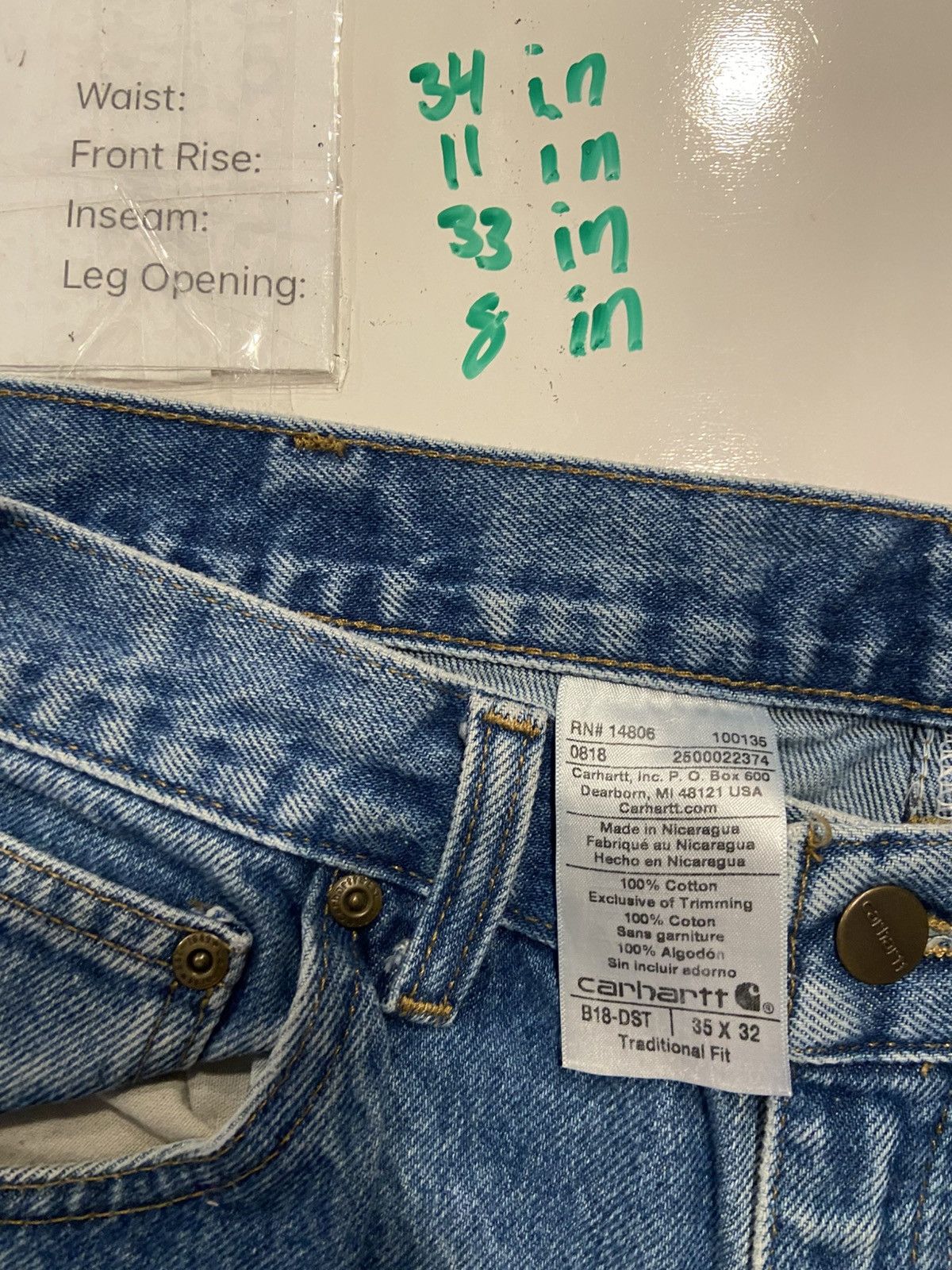 Carhartt Vintage Carhartt Denim Size US 34 / EU 50 - 4 Thumbnail