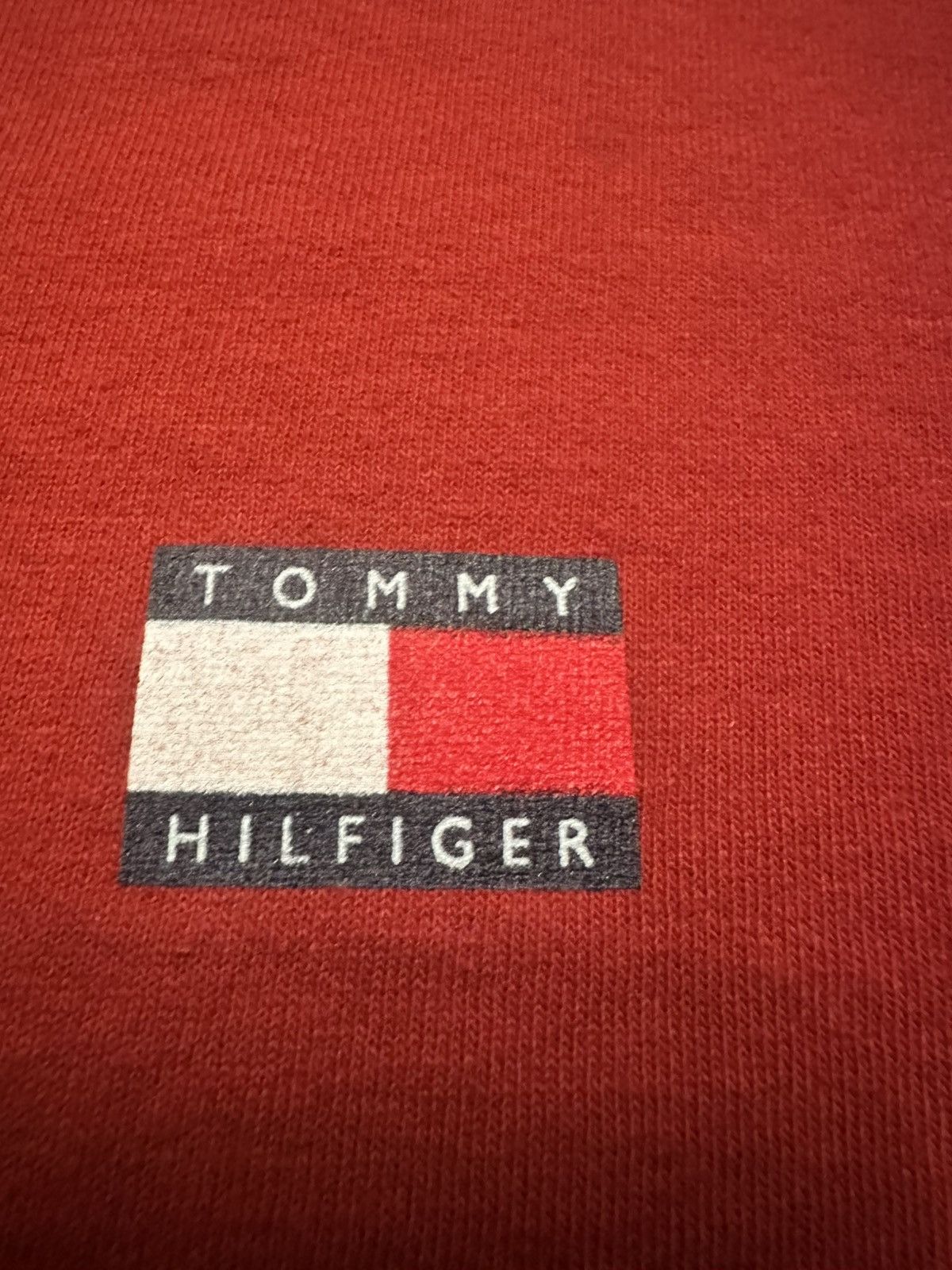 Tommy Hilfiger Vintage Red Tommy Hilfiger Logo T-Shirt Size XL Size US XL / EU 56 / 4 - 4 Thumbnail