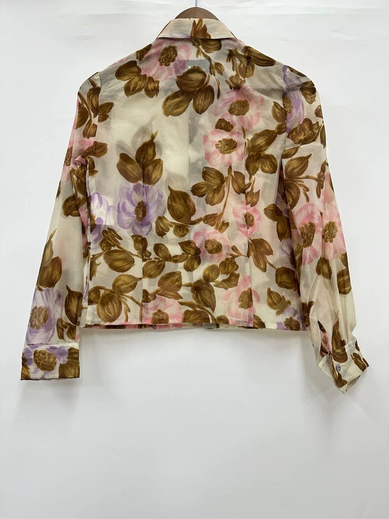 Comme des Garcons Comme Des Garcons Medieval Women's Floral Long Sleeve Shir Size S / US 4 / IT 40 - 2 Thumbnail