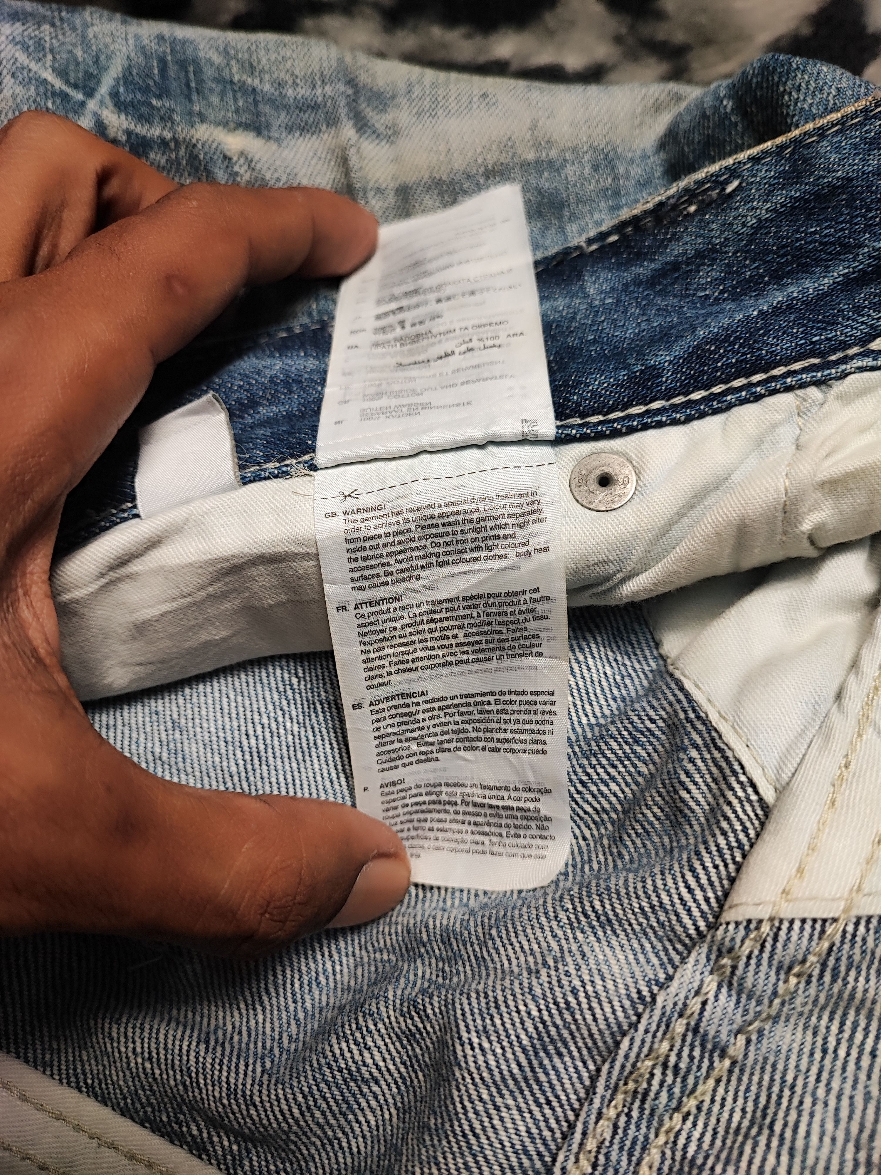 G-Star Distress Jeans by G Star Raw Cargo Biker 34x32 Size US 34 / EU 50 - 20 Thumbnail