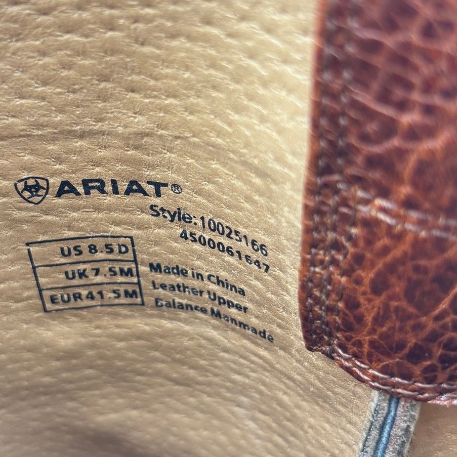Ariat Ariat Plano Square Toe Western Work Boots Men's 8.5D Cowboy Size US 8.5 / EU 41-42 - 10 Thumbnail