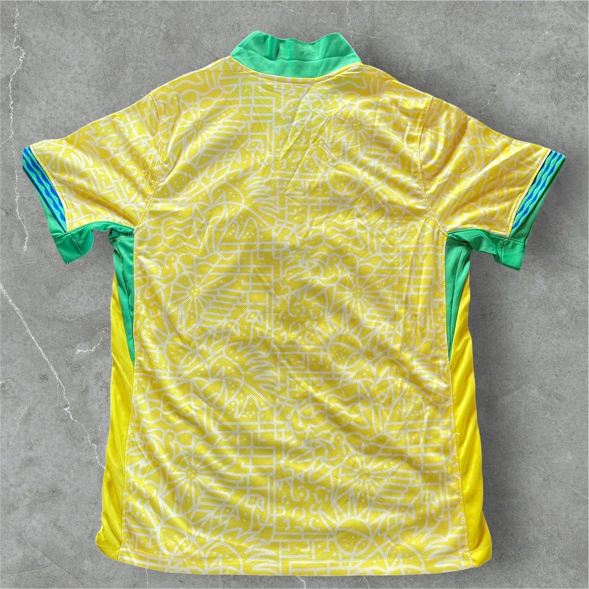 Nike × Vintage Vintage Brazil Home Jearsy 2024 Yellow/Green XL Size US XL / EU 56 / 4 - 3 Thumbnail