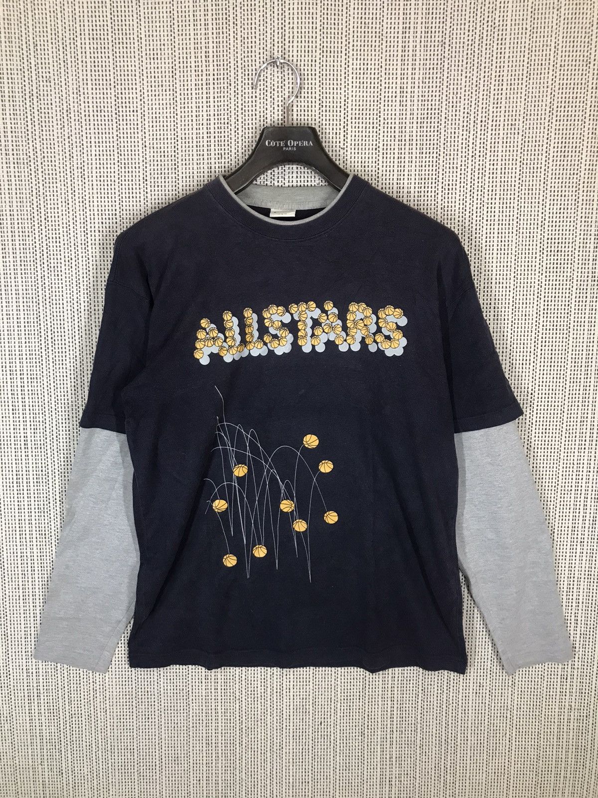 Converse × NBA ‼️VINTAGE CONVERSE ALL STAR BASKETBALL DOUBLE SLEEVE‼️ Size US L / EU 52-54 / 3 - 1 Thumbnail