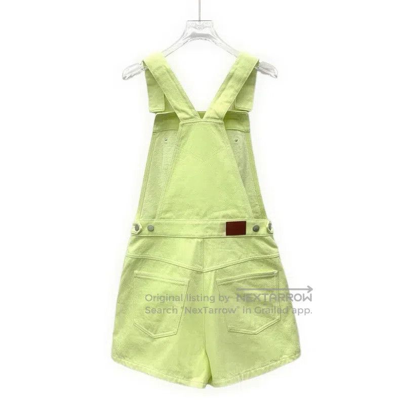 Hermes Hermes Fluorescent Yellow Cotton Work Pants Denim Overalls Size 25" / US 0 / IT 36 - 2 Thumbnail
