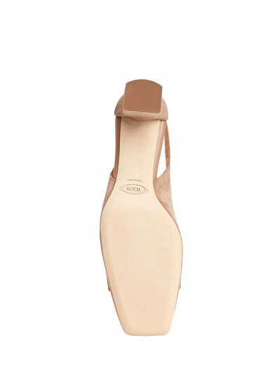 Tod's o1s22i1n0325 Cappuccino Goat Leather Pumps in Beige Size US 9 / IT 39 - 5 Thumbnail