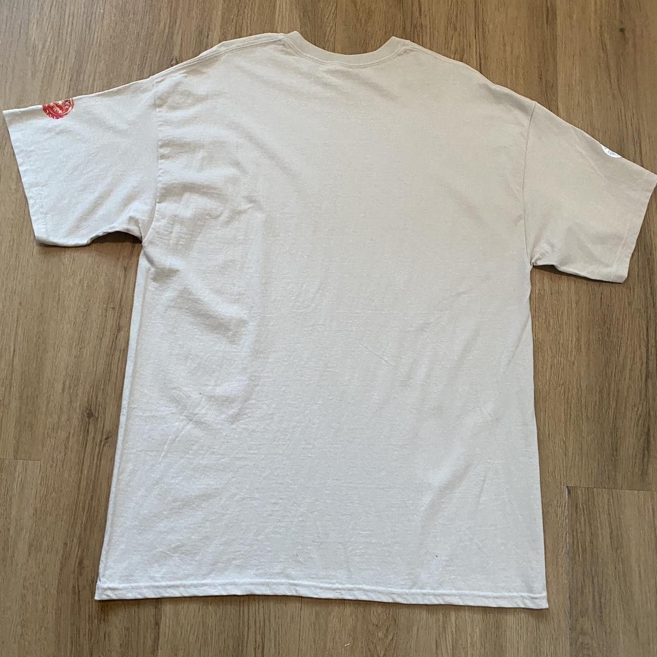 Gildan Cream cotton England Army T-shirt with red Size US XL / EU 56 / 4 - 2 Thumbnail