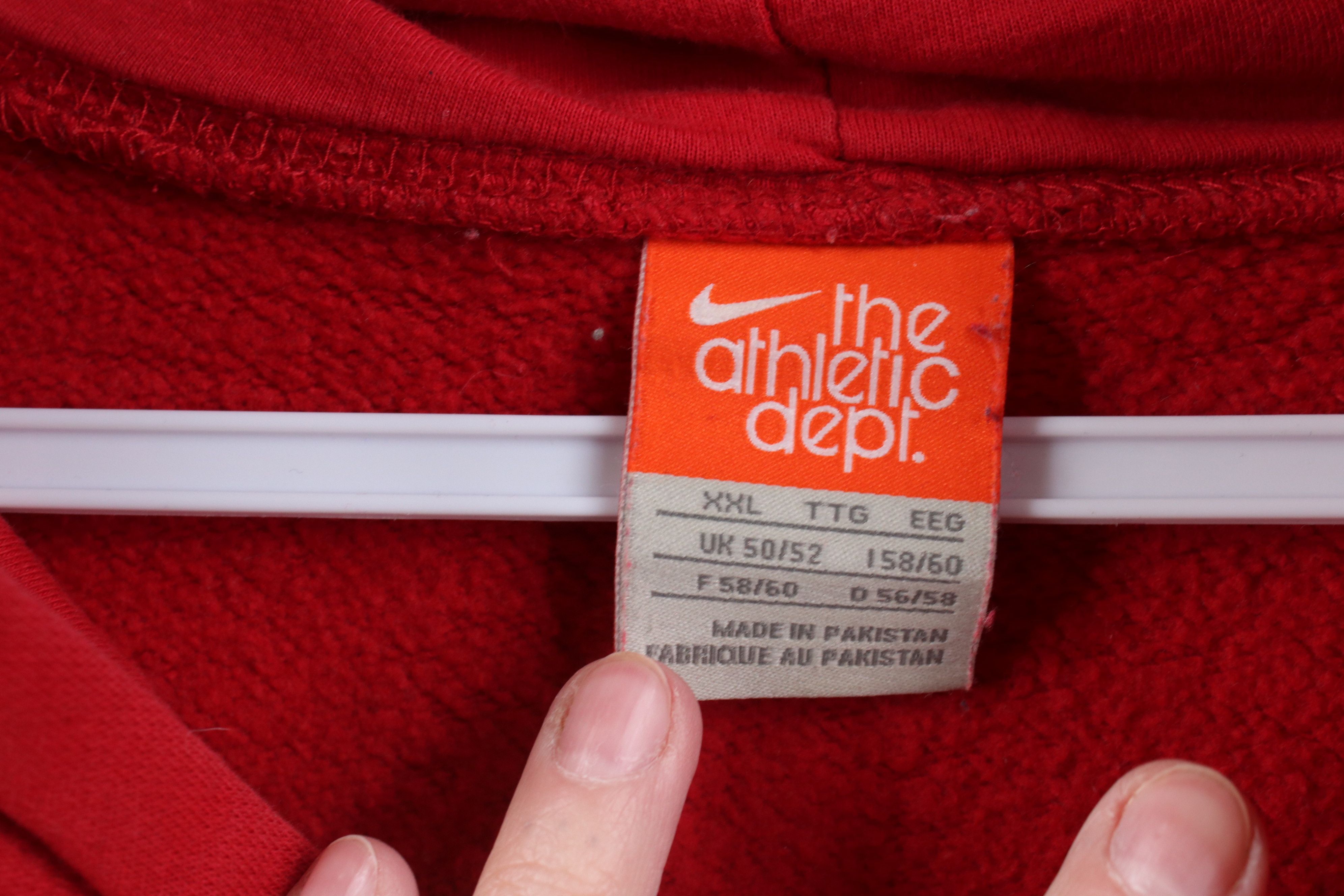 Nike Vintage Y2K Nike Scott Mini Swoosh Hoodie Sweatshirt Red Size US XXL / EU 58 / 5 - 9 Thumbnail