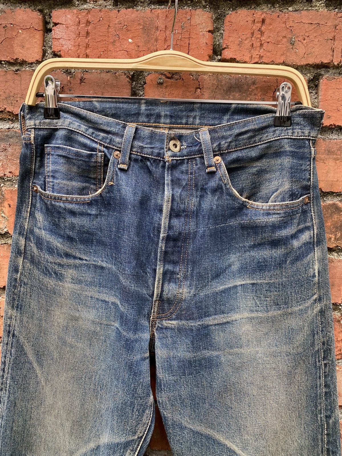 Levi's × Levi's Vintage Clothing × Vintage W31x32 Vintage LVC levi's 501 big E redline distressed Size US 31 - 5 Thumbnail
