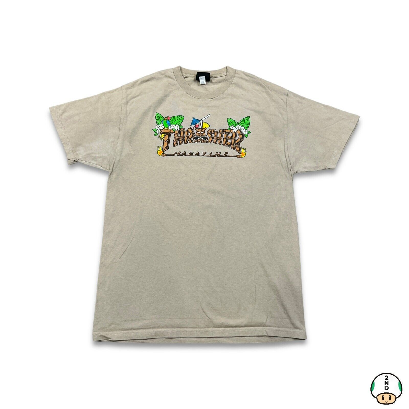 Thrasher × Vintage Thrasher Magazine T Shirt Spell Out Skateboard Graphic Tee Size US L / EU 52-54 / 3 - 1 Thumbnail