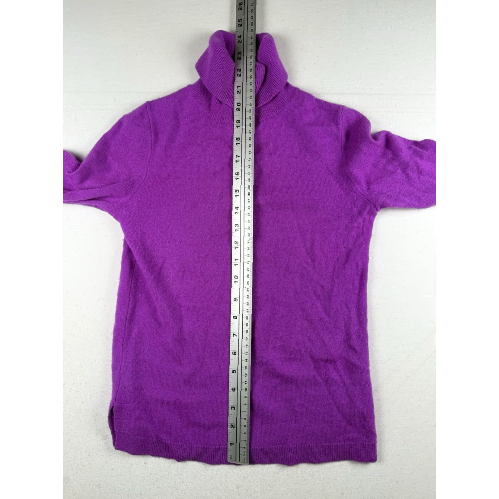 J.Crew J.CREW Sweater Womens XS Turtleneck Pullover Cashmere Purple Pullover, Cashmere, J.CREW, XS, Womens, Purple, Turtleneck, Pullover Size XS / US 0-2 / IT 36-38 - 4 Thumbnail