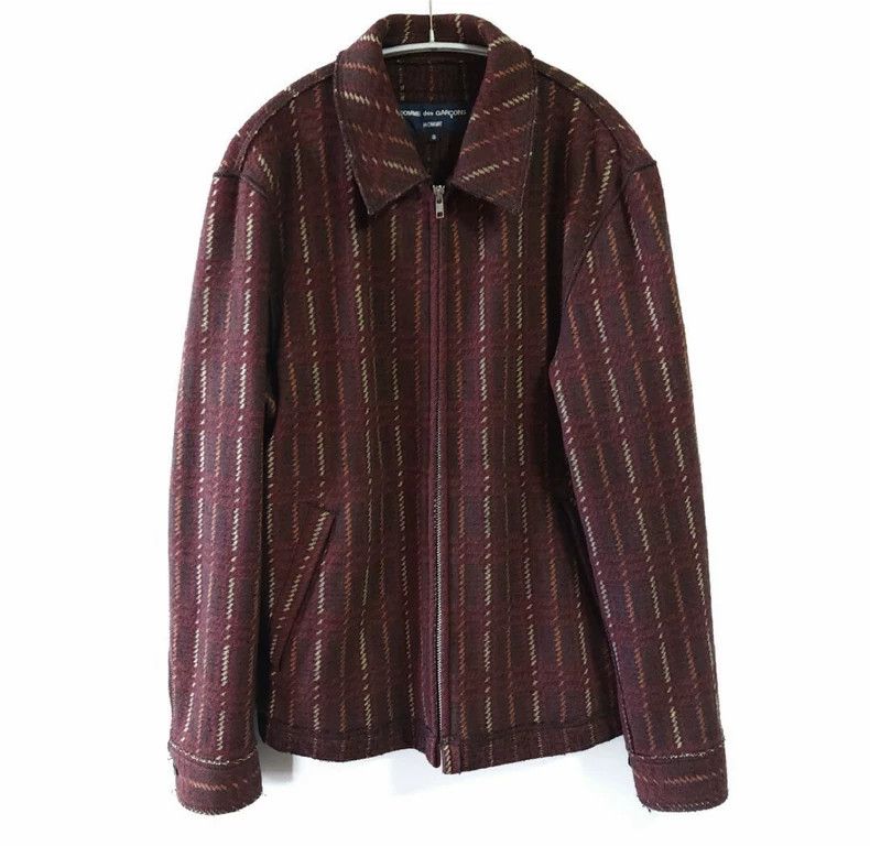 Comme des Garcons Comme des Garcons Wool check zipper coat Size US S / EU 44-46 / 1 - 1 Thumbnail
