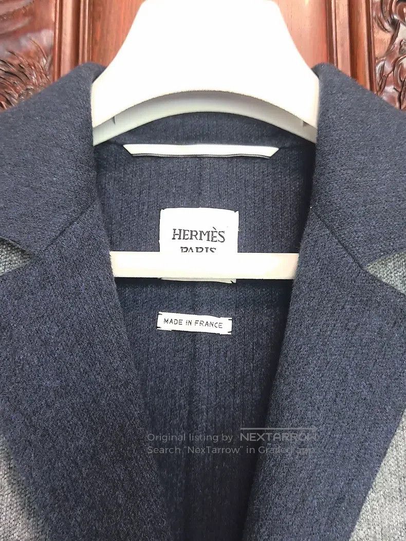 Hermes Hermes Gray Wool Coat Size XXS / US 00 / IT 34 - 2 Thumbnail
