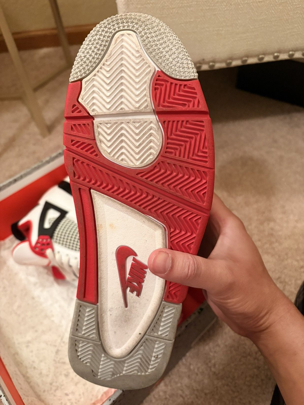 Jordan Brand Fire Red Jordan 4 Size US 11 / EU 44 - 6 Thumbnail