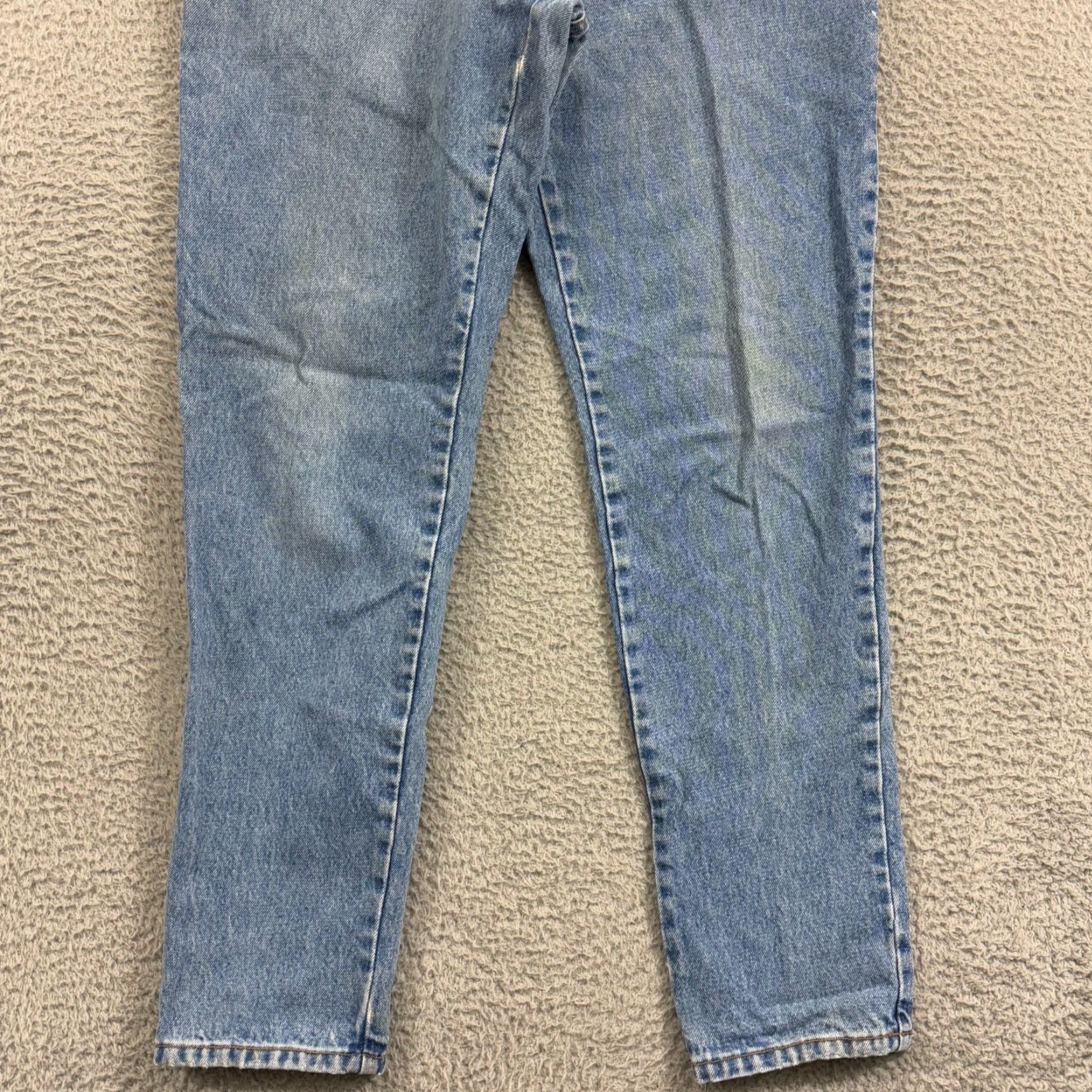 Express VINTAGE Express Jeans Womens 11/12 Blue High Waist Tapered 80s 90s Grunge 30x30 Pants Mens Girls Size 32" / US 10 / IT 46 - 2 Thumbnail