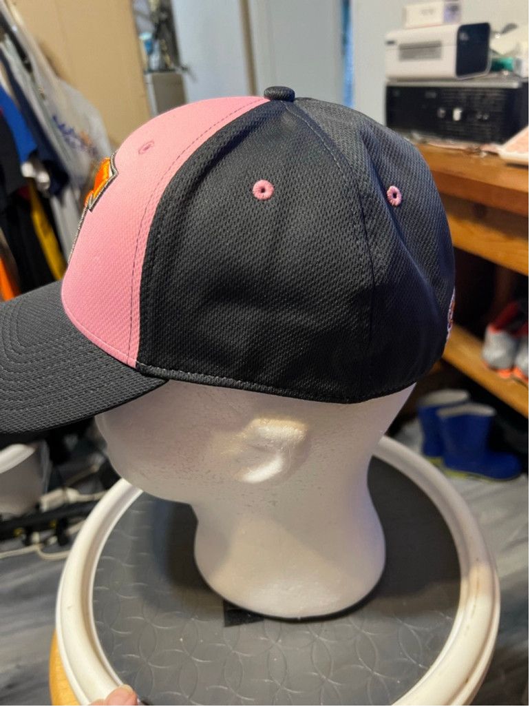 Other Men's Pukka Pink Black Tigers Logo Baseball Hat One Size Size ONE SIZE - 3 Thumbnail