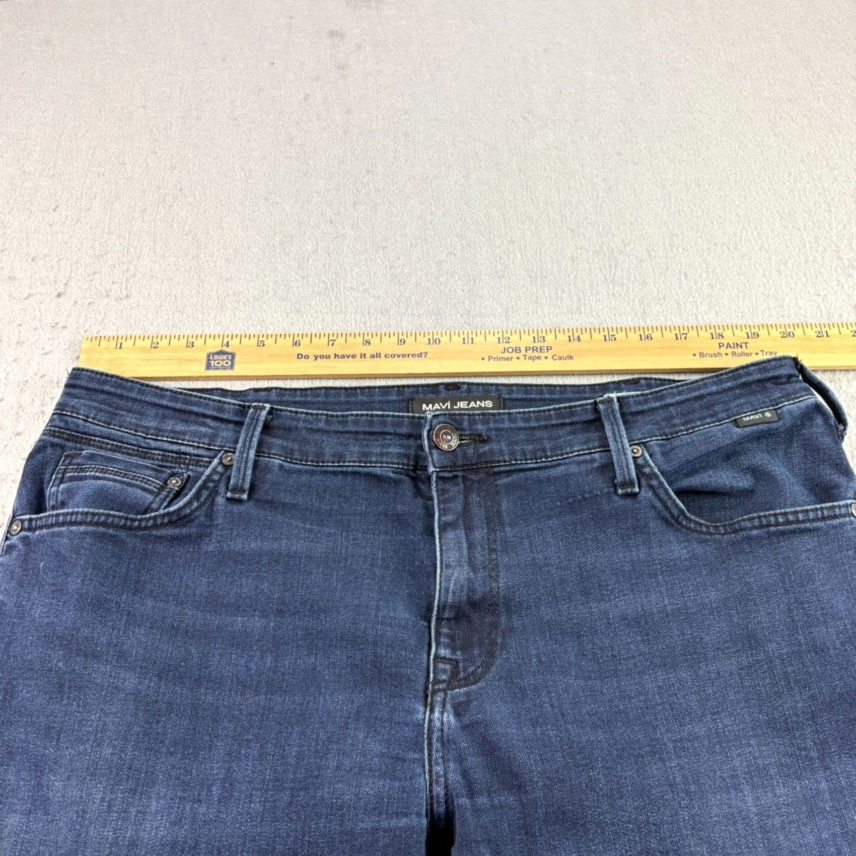 Vintage Mavi Jeans Slim Straight Denim Jeans 38x31 40x31 Blue Jake Dark Wash Stretch Mens Regular Old Navy? Size US 38 / EU 54 - 7 Thumbnail