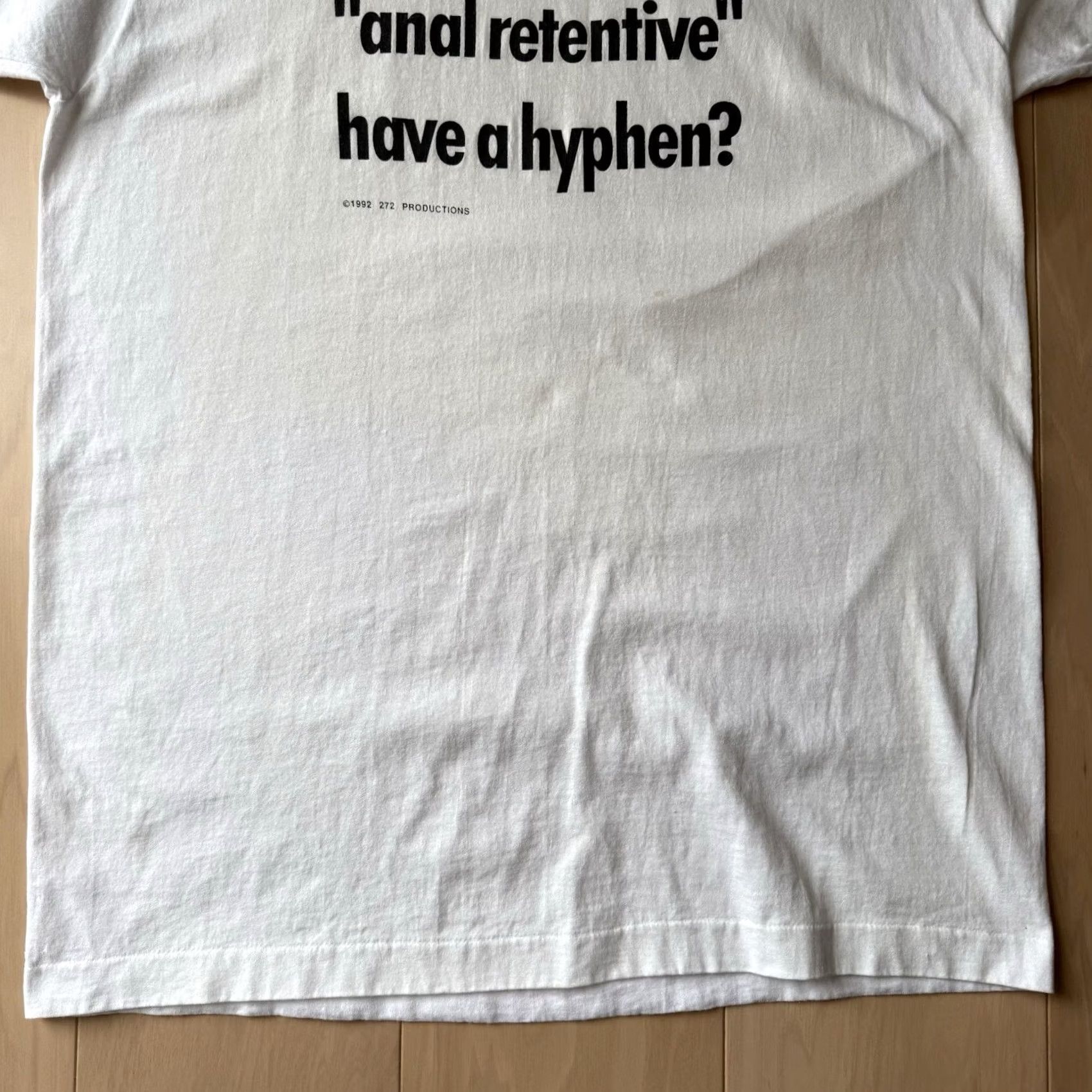 Vintage VINTAGE Shirt Mens XL White Anal Retentive Made USA Comedy Movie Streetwear NYC Size US XL / EU 56 / 4 - 4 Thumbnail