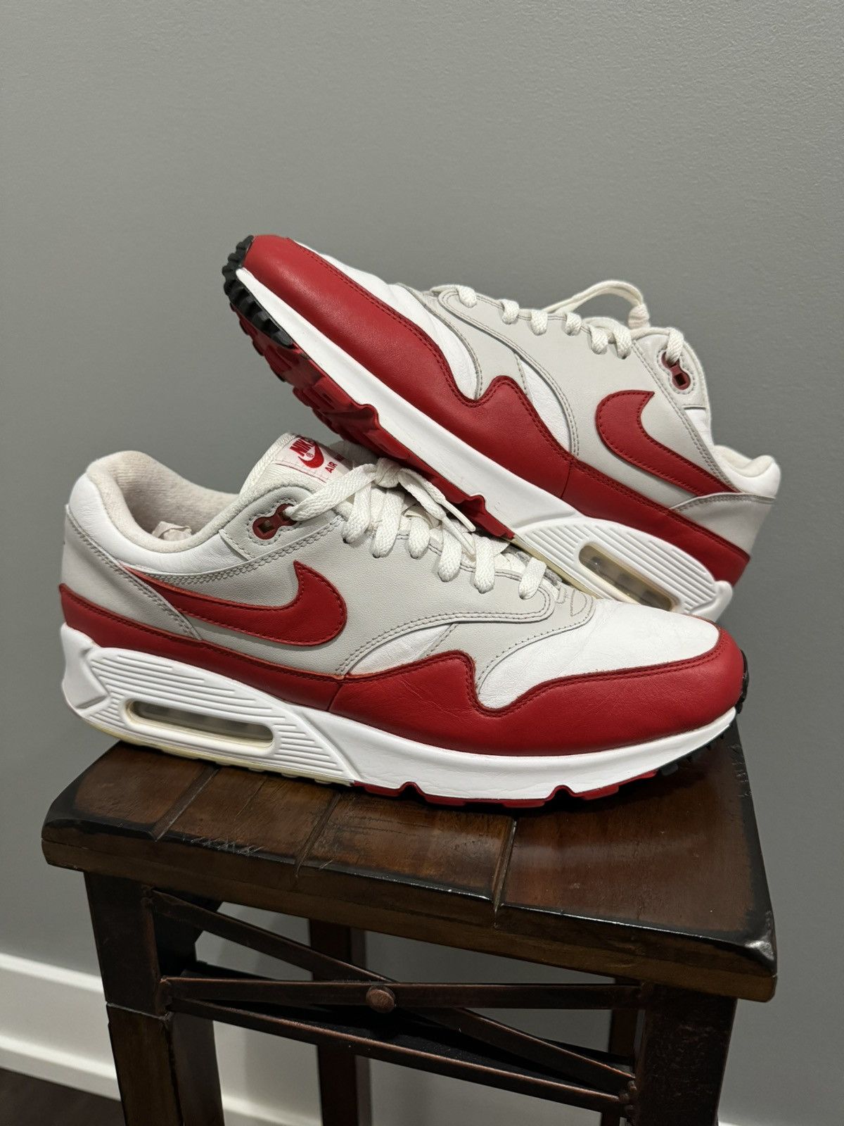 Image of Nike Air Max Air Max Day Shoes in Red, Men's (Size Large)