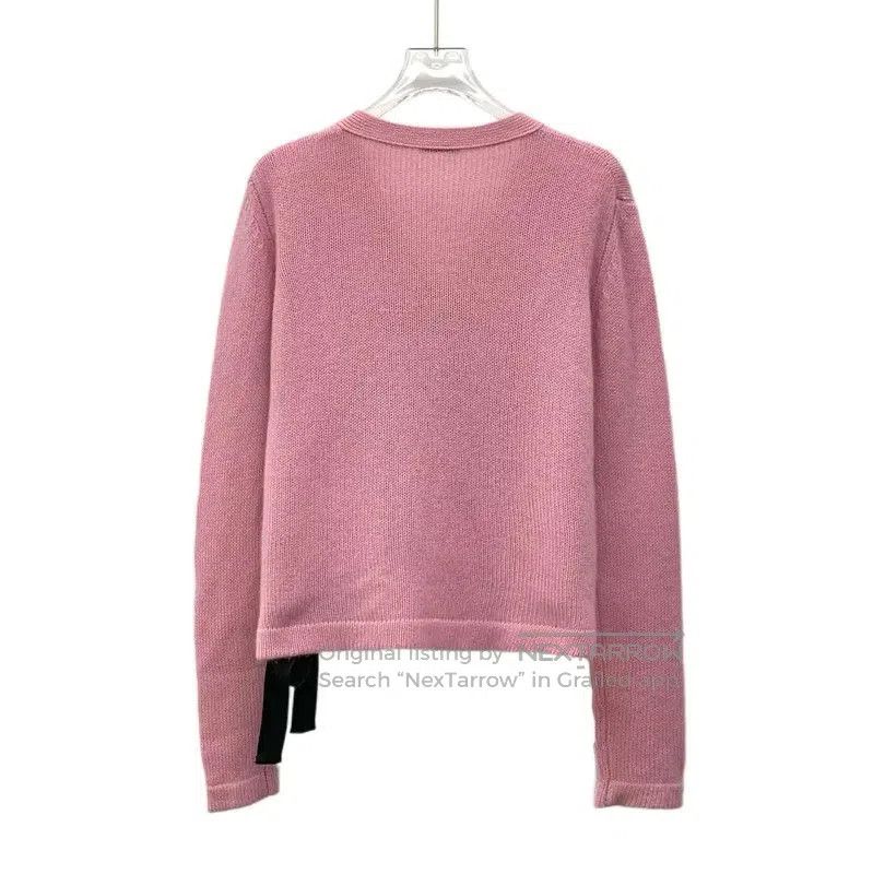 Miu Miu Miu Miu Pink Cashmere Cardigan for Women . Size S / US 4 / IT 40 - 2 Thumbnail