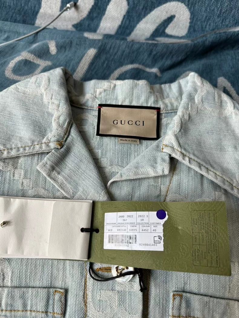 Gucci Gucci Full-printed denim shirt 2502-Nextarrow Size US XXS / EU 40 - 3 Thumbnail