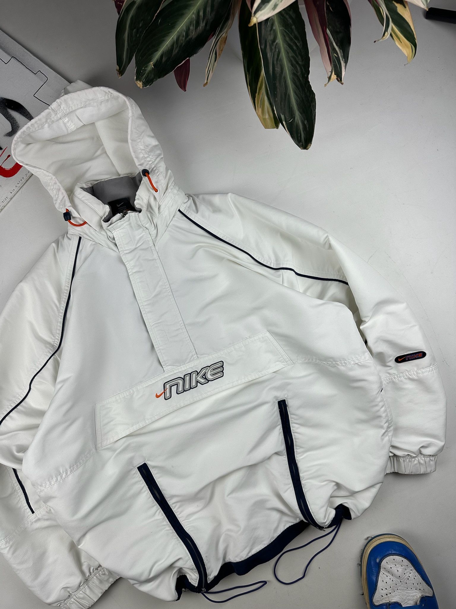 Nike Vintage Nike Big Logo Anorak Light Jacket Size US S / EU 44-46 / 1 - 6 Thumbnail