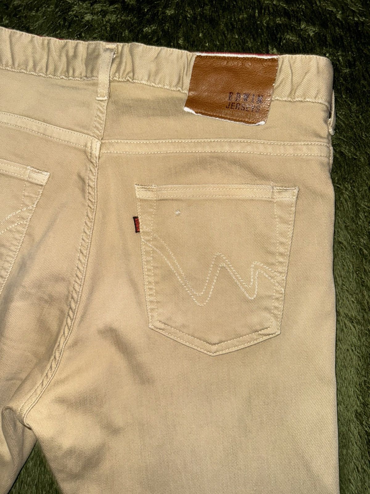 Edwin [L] EDWIN Made in Japan Relaxed Jersey Cotton Pants Beige Size US 34 / EU 50 - 10 Thumbnail