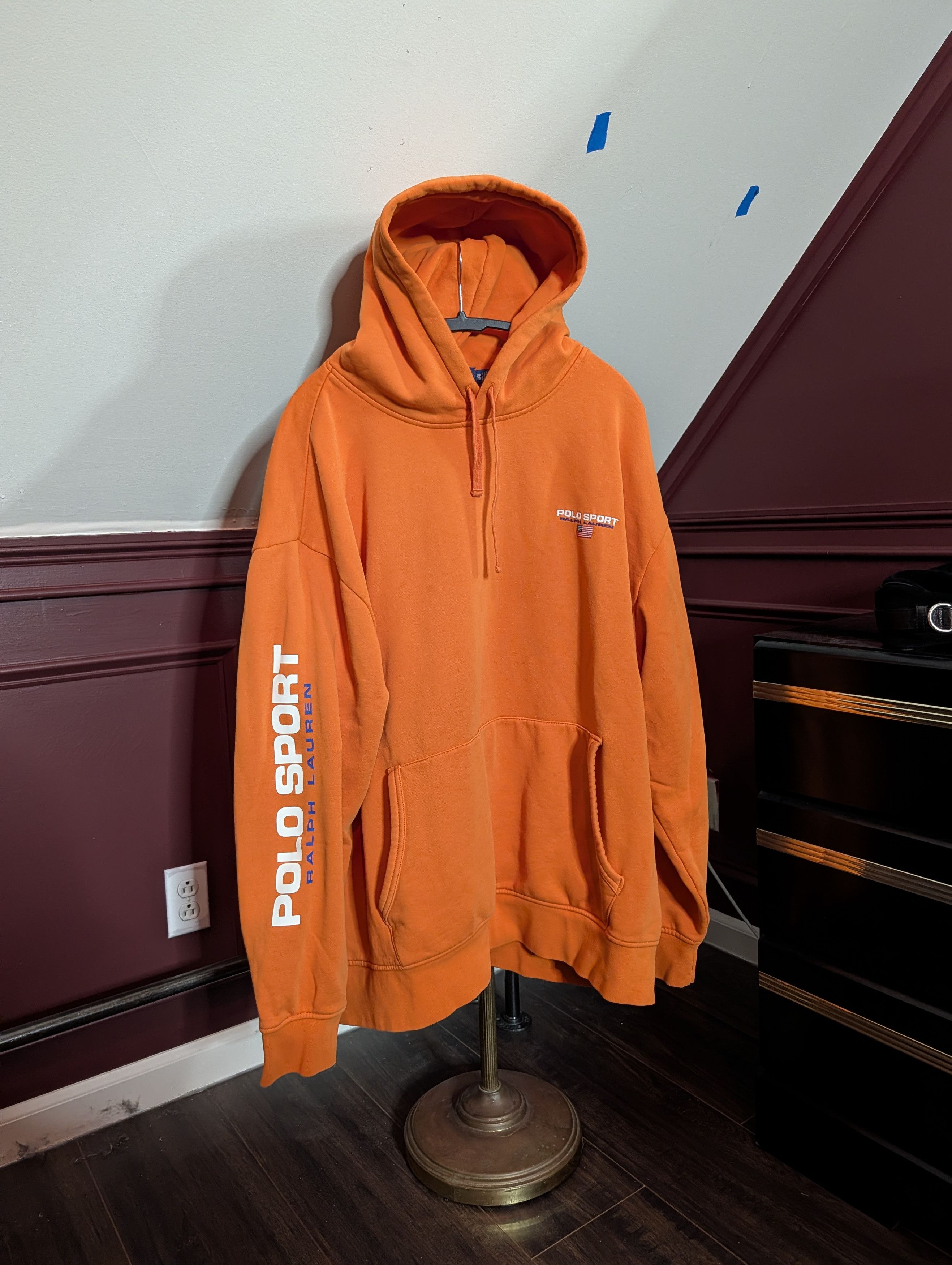 Polo Ralph Lauren POLO SPORT iconic orange logo embroidered hoodie Size US XXL / EU 58 / 5 - 1 Thumbnail