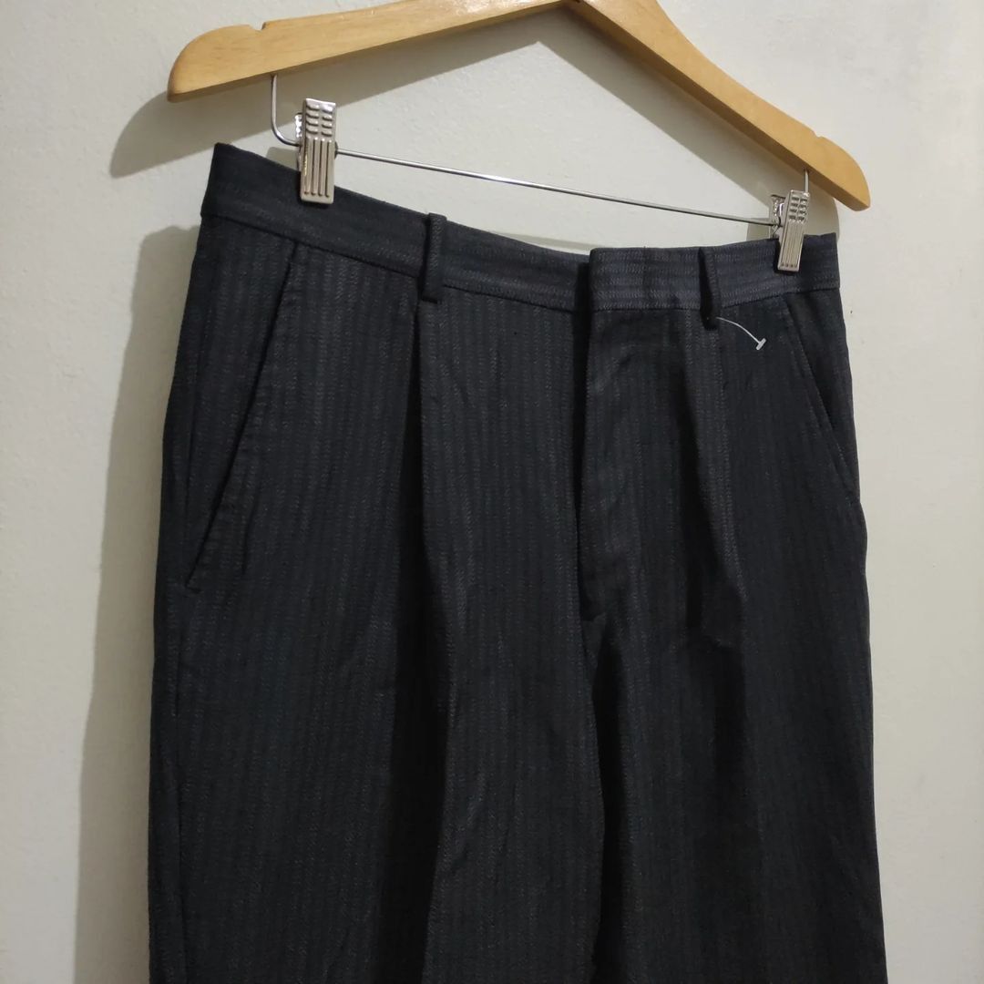 Versace Vintage Slacks Versace Wool Blend, Fine Line Motif Size US 32 / EU 48 - 17 Thumbnail